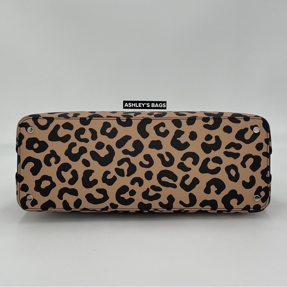 Kate Spade Darcy Leopard Cheetah Large Satchel Tote Crossbody - Picture 6 of 9